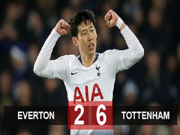 Everton 2-6 Tottenham: Bữa tiệc bàn thắng