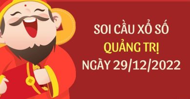 Soi cầu xổ số Quảng Trị ngày 29/12/2022 thứ 5 hôm nay