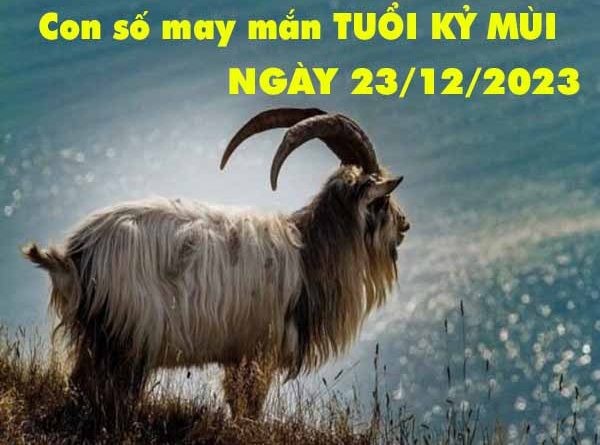 Thống kê con số may mắn tuổi Kỷ Mùi ngày 23/12/2023