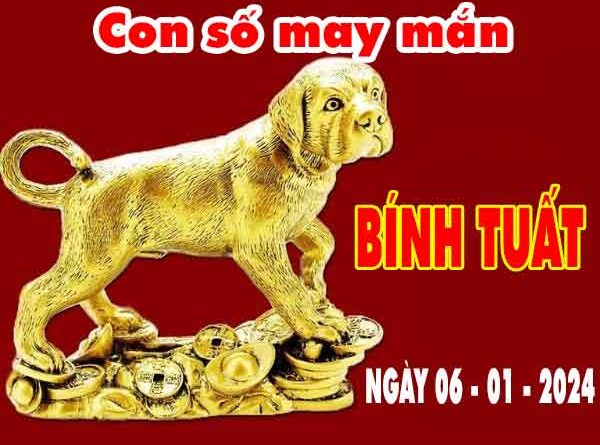 Thống kê con số may mắn tuổi Bính Tuất ngày 6/1/2024