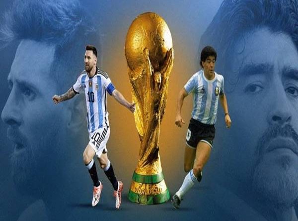 Messi trái / Maradona phải là những tiền đạo Argentina xuất sắc nhất